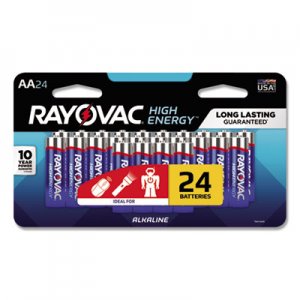 Rayovac High Energy Premium Alkaline Battery, AA, 24/Pack RAY81524LTK 81524LTK