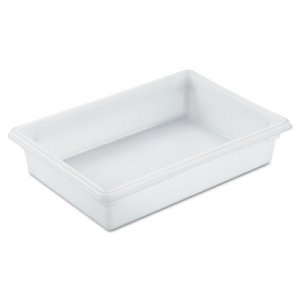 Rubbermaid Commercial Food/Tote Boxes, 8.5gal, 26w x 18d x 6h, White RCP3508WHI FG350800WHT