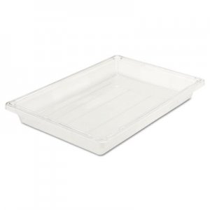 Rubbermaid Commercial Food/Tote Boxes, 5gal, 26w x 18d x 3 1/2h, Clear RCP3306CLE FG330600CLR