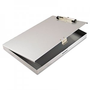 Saunders Tuffwriter Recycled Aluminum Storage Clipboard, 1/2" Clip, 8 1/2 x 12, Gray SAU45300 45300