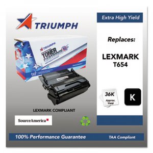 Triumph 751000NSH1064 Remanufactured T654X41G (T654) Extra High-Yield Toner, Black SKLT654X11A TRI-T654X11A