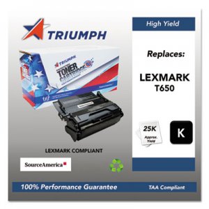 Triumph 751000NSH1063 Remanufactured T650H11A (T650) High-Yield Toner, Black SKLT650H11A TRI-T650H11A