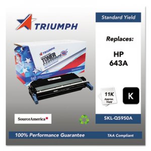 Triumph 751000NSH0283 Remanufactured Q5950A (643A) Toner, Black SKLQ5950A SKL-Q5950A