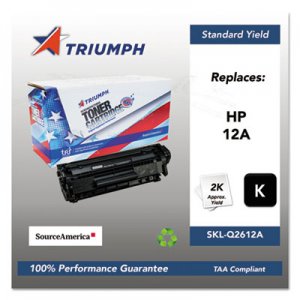 Triumph 751000NSH0171 Remanufactured Q2612A (12A) Toner, Black SKLQ2612A SKL-Q2612A