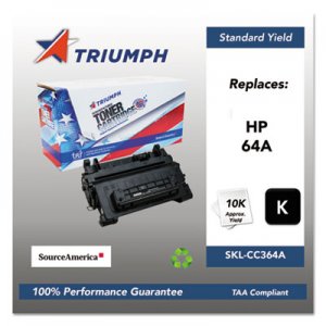 Triumph 751000NSH0964 Remanufactured CC364A (64A) Toner, Black SKLCC364A SKL-CC364A