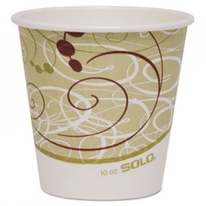 Dart Polycoated Hot Paper Cups, 10 oz, Symphony Design, 1000/Carton SCC410SMSYM 410SM-J8000