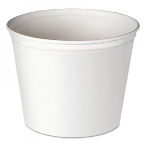 Dart Double Wrapped Paper Bucket, Unwaxed, White, 83oz, 100/Carton SCC5T1UU 5T1-N0195