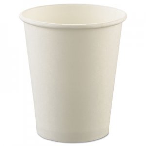 Dart Uncoated Paper Cups, Hot Drink, 8oz, White, 1000/Carton SCCU508NU SCC U508NU