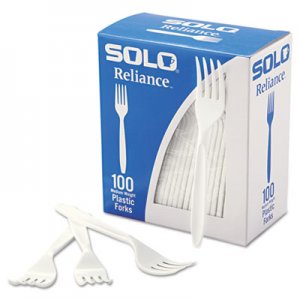 Dart Boxed Reliance Medium Heavy Weight Cutlery, Fork, White, 1000/Carton SCCRSWFX SCC RSWFX