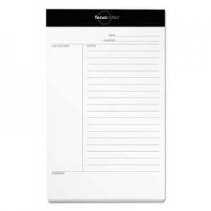 TOPS FocusNotes Legal Pad, 5 x 8, White, 50 Sheets TOP77153 77153