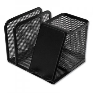 Genpak Mesh Desk Organizer, 5 3/4 x 5 3/4 x 4 1/8, Black UNV20002