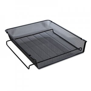 Genpak Mesh Stackable Front Load Tray, Letter, Black UNV20004