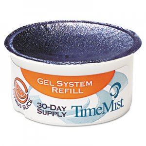 TimeMist Gel Cup Refills, 2.75" Diameter, Citrus Slice, 12/Carton TMS1043744 1043744