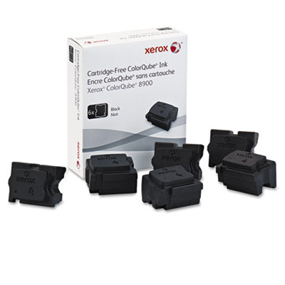 Xerox Ink Stick, 18000 Page-Yield, Black, 6/Box 108R01017 XER108R01017