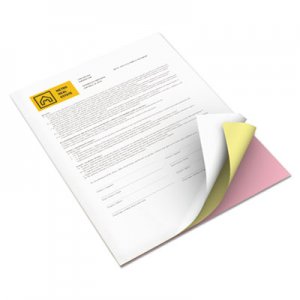 Xerox Vitality Multipurpose Carbonless Paper, Three-Part, Letter, Pink/Canary/White XER3R12854 3R12854