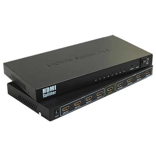 4XEM 8 Port HDMI splitter & Signal Amplifier 4XHDMISP1X8