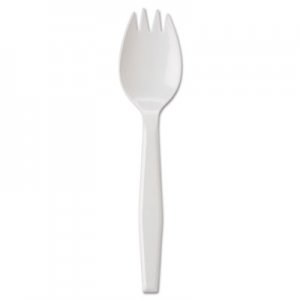 GEN Medium-Weight Cutlery, Spork, White, 1000/Carton GENPPSPK