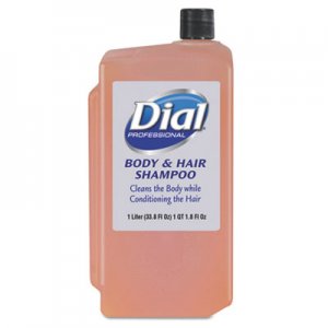 Dial Professional Body & Hair Care, Peach, 1 L Refill Cartridge, 8/Carton DIA04029 04029