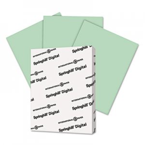 Springhill Digital Vellum Bristol Color Cover, 67 lb, 8 1/2 x 11, Green, 250 Sheets/Pack SGH046000 046000