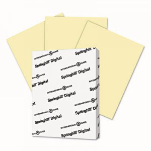 Springhill Digital Vellum Bristol Color Cover, 67 lb, 8 1/2 x 11, Canary, 250 Sheets/Pack SGH036000 036000