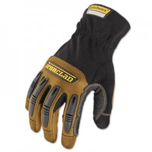 Ironclad Ranchworx Leather Gloves, Black/Tan, Large IRNRWG204L RWG04L