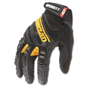 Ironclad SuperDuty Gloves, X-Large, Black/Yellow, 1 Pair IRNSDG205XL SDG205XL