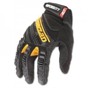 Ironclad SuperDuty Gloves, Large, Black/Yellow, 1 Pair IRNSDG204L SDG204L