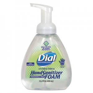 Dial Professional Antibacterial Foaming Hand Sanitizer, 15.2 oz Pump Bottle, 4/Carton DIA06040 1700006040