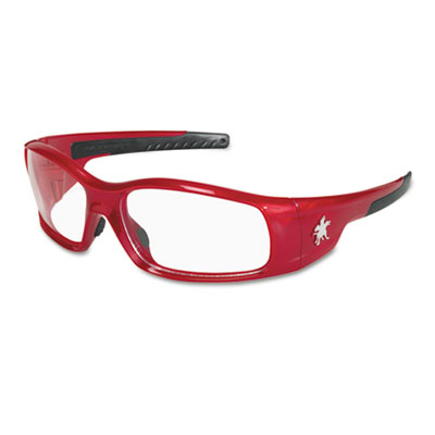 MCR Safety Swagger Safety Glasses, Red Frame, Clear Lens CRWSR130 SR130