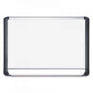 MasterVision Lacquered steel magnetic dry erase board, 24 x 36, Silver/Black BVCMVI030201 MVI030201
