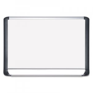 MasterVision Lacquered steel magnetic dry erase board, 24 x 36, Silver/Black BVCMVI030201 MVI030201