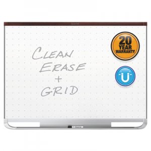 Quartet Prestige 2 Magnetic Total Erase Whiteboard, 72 x 48, Mahogany Frame QRTTEM547M TEM547M