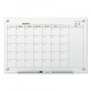 Quartet Infinity Magnetic Glass Calendar Board, 36 x 24 QRTGC3624F GC3624F