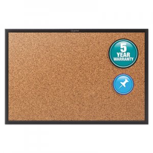 Quartet Classic Series Cork Bulletin Board, 48x36, Black Aluminum Frame QRT2304B 2304B