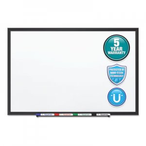 Quartet Classic Series Nano-Clean Dry Erase Board, 60 x 36, Black Aluminum Frame QRTSM535B SM535B