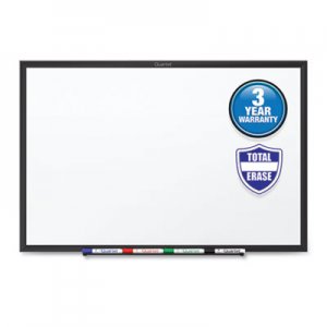 Quartet Classic Series Total Erase Dry Erase Board, 72 x 48, White Surface, Black Frame QRTS537B S537B