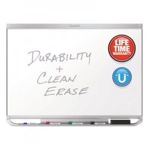 Quartet Prestige 2 DuraMax Magnetic Porcelain Whiteboard, 72 x 48, Silver Frame QRTP557AP2 P557AP2