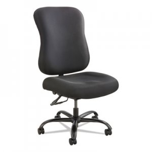 Safco Optimus High Back Big & Tall Chair, 400-lb. Capacity, Black Fabric SAF3590BL 3590BL