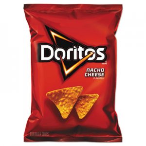 Doritos Nacho Cheese Tortilla Chips, 1.75 oz Bag, 64/Carton LAY44375 028400443753