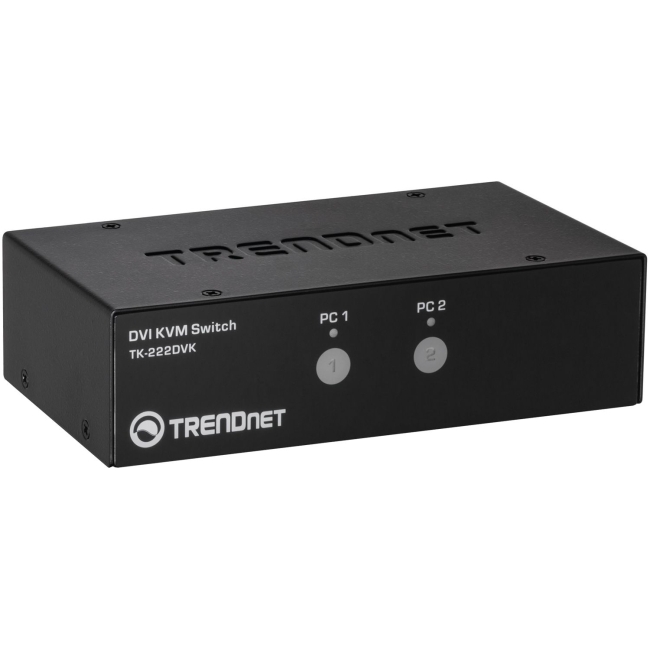 TRENDnet 2-Port DVI KVM Switch Kit TK-222DVK