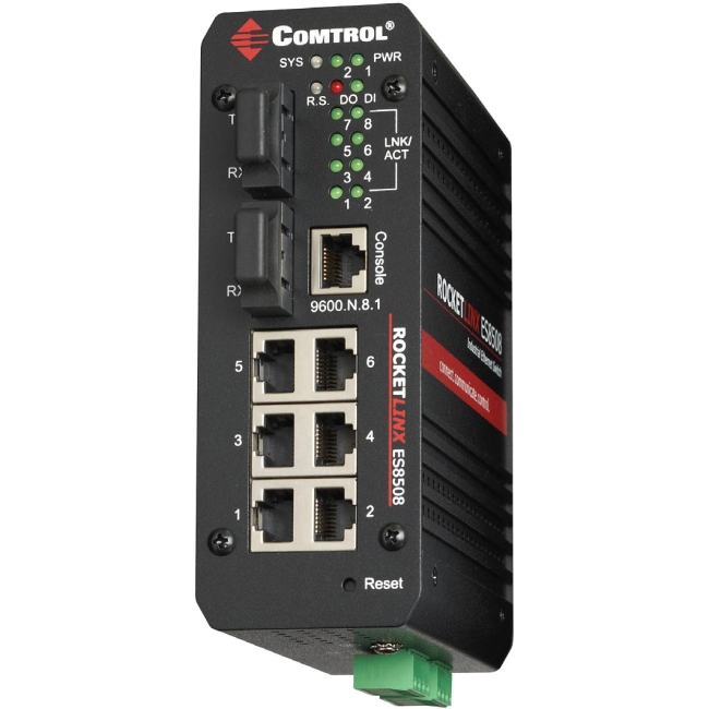 Comtrol RocketLinx ES8508F-XT Multi-Mode Switch 32012-8 ES8508F-M-XT