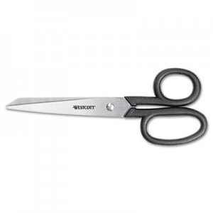 Westcott Kleencut Shears, Left/Right Hand, 7" Long, Black ACM19017 19017