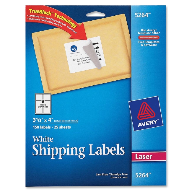 Avery Easy Peel Mailing Label 5264