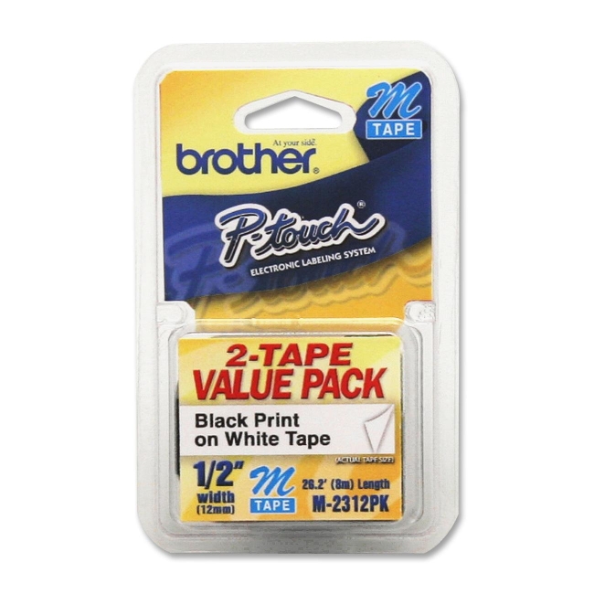 Brother Adhesive Non-laminated Labelmaker Label M2312PK