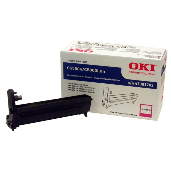 Oki Magenta Image Drum For C5500n and C5800Ldn Printers 43381702