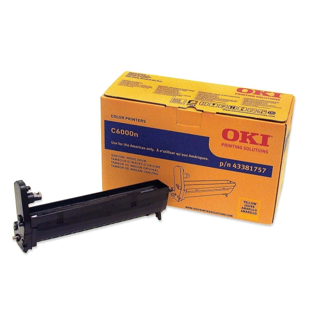 Oki Yellow Image Drum For C6000n and C6000dn Printers 43381757