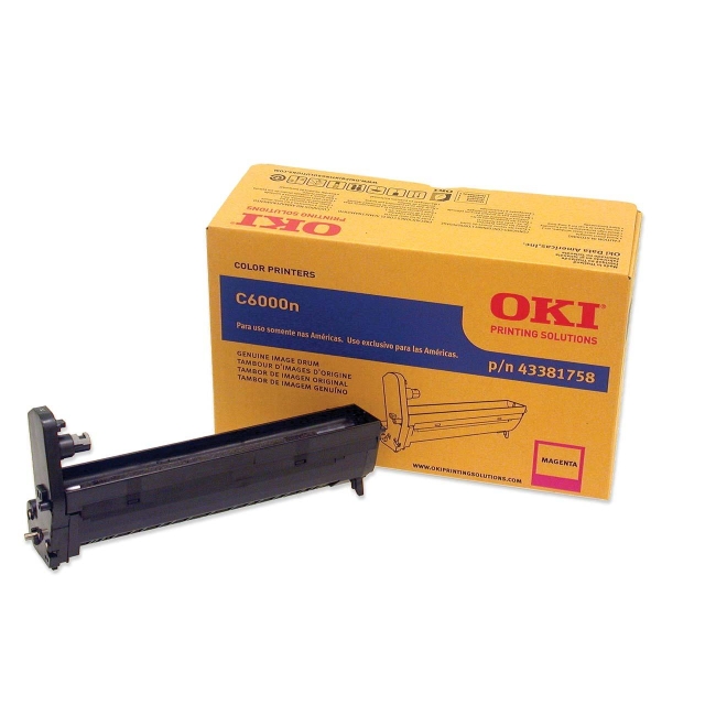 Oki Magenta Image Drum For C6000n and C6000dn Printers 43381758