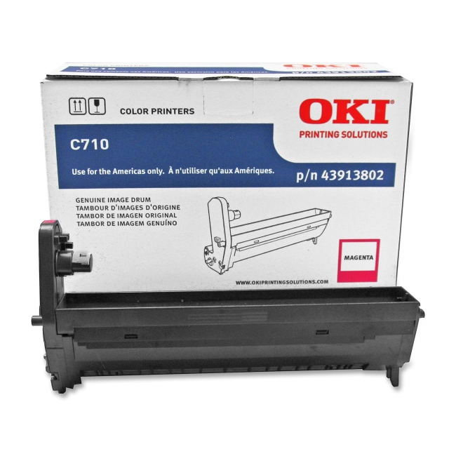 Oki Magenta Image Drum For C710 Series Printers 43913802
