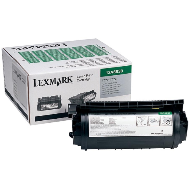Lexmark Black Toner Cartridge 12A6830