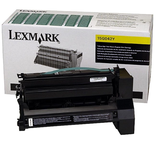 Lexmark Yellow Toner Cartridge 15G042Y